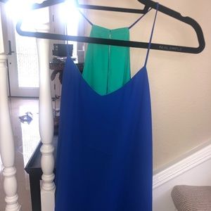 Reversible Green/ Royal Blue tank top [Express]